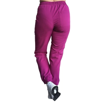 Joggery medyczne purpurowe casual premium roz. XL